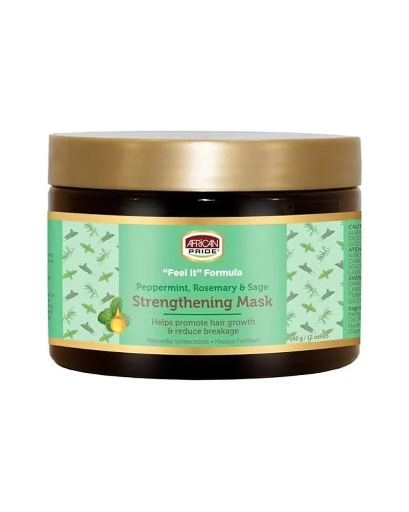 African Pride Feel It Formula Strengthening Mask Hair Treatment — 12 oz container
