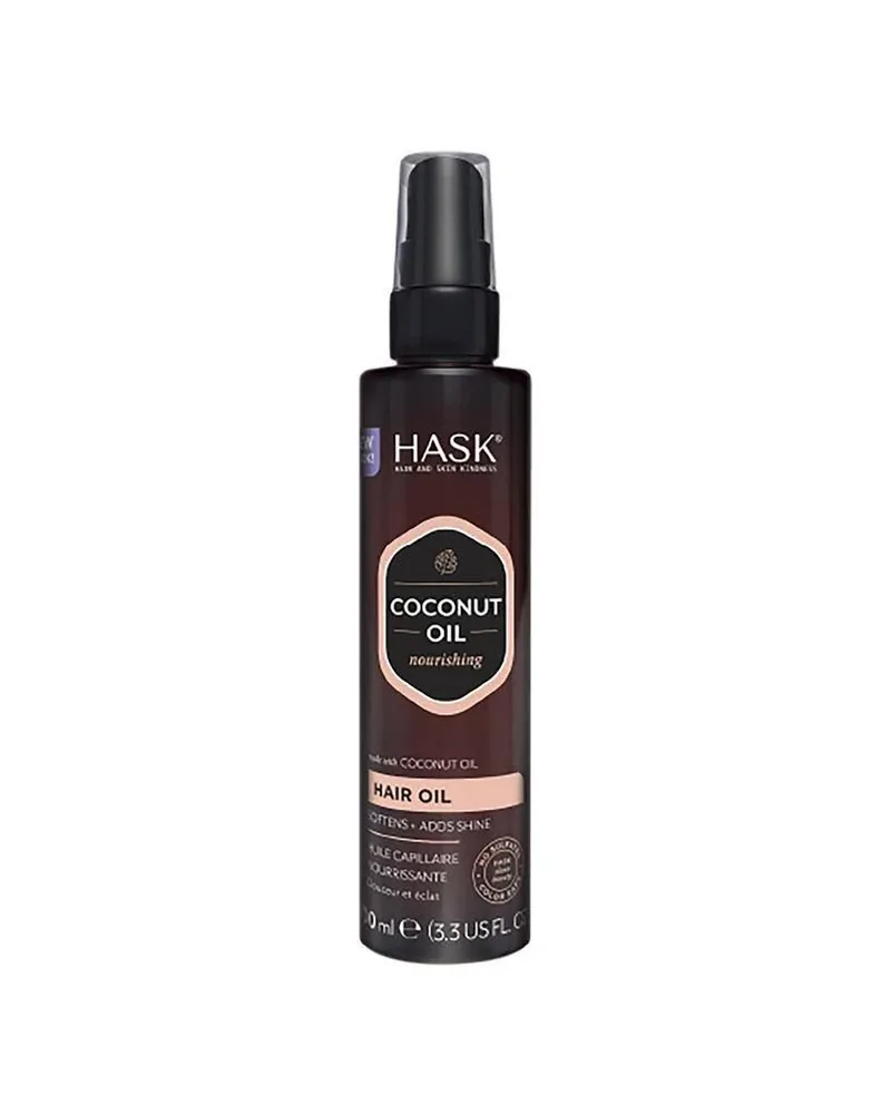 Hask Monoi Coconut Oil Nourishing Shine Hair Oil — container