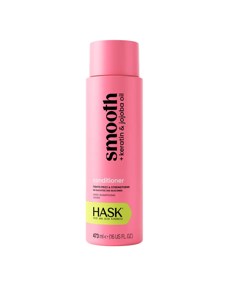 Hask Smooth + Keratin & Jojoba Oil Conditioner — container