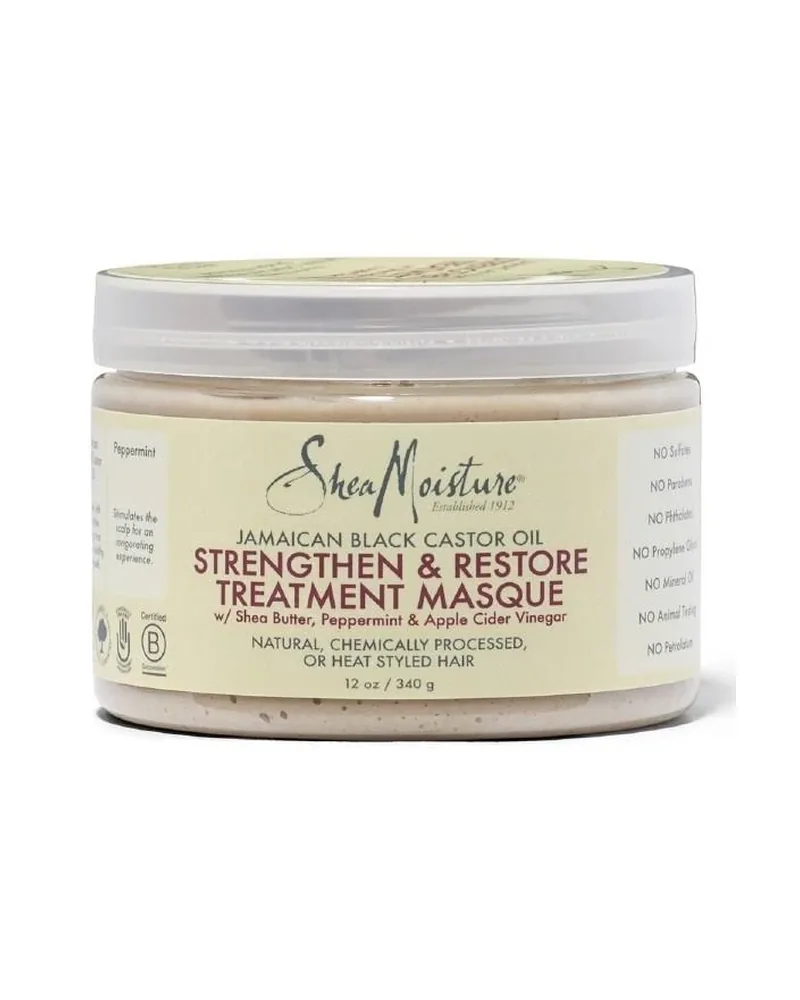 SheaMoisture Jamaican Black Castor Oil Strengthen & Restore Hair Mask — 11.5 oz container