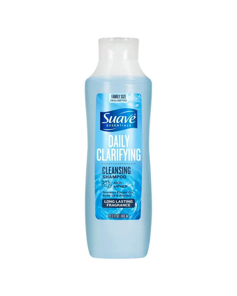 Suave Essentials Daily Clarifying Shampoo — 22.5 oz container