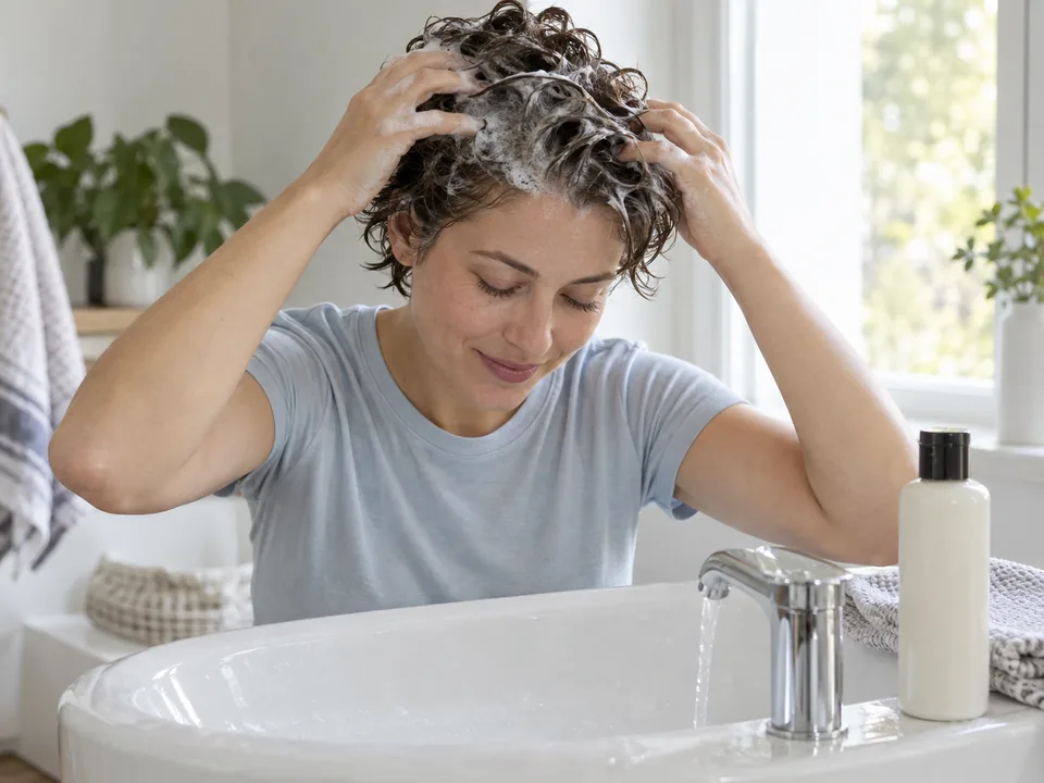 Finger pads perform one ordinary scalp wash without a scrub, clarifier or medicated treatment.