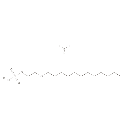 Two-dimensional structural depiction of Ammonium Laureth Sulfate
