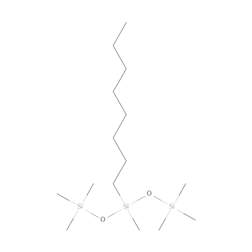Two-dimensional structural depiction of Caprylyl Methicone