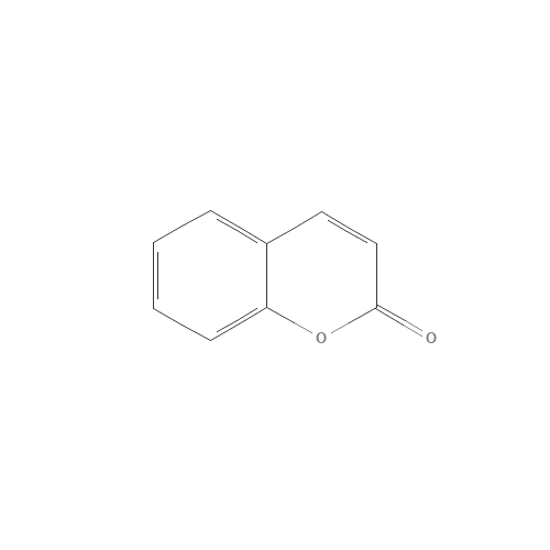 Two-dimensional structural depiction of Coumarin