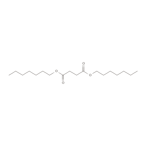 Two-dimensional structural depiction of Diheptyl Succinate