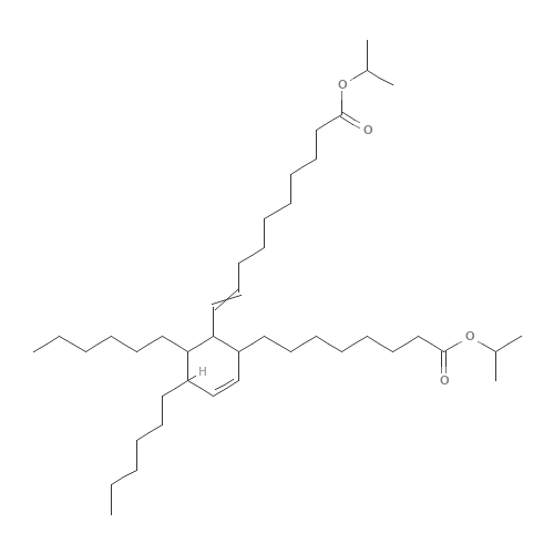 Two-dimensional structural depiction of Diisopropyl Dimer Dilinoleate