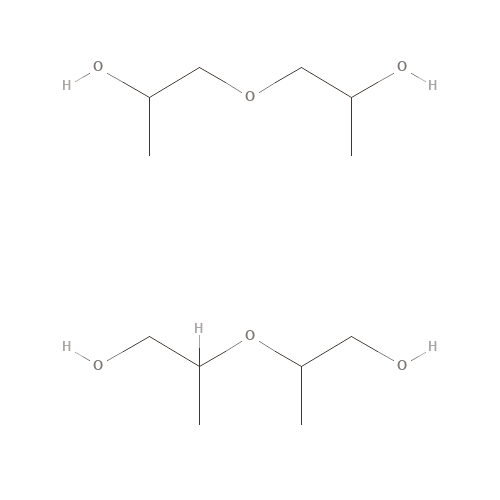 Two-dimensional structural depiction of Dipropylene Glycol