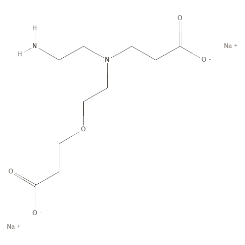Two-dimensional structural depiction of Disodium Cocoamphodipropionate