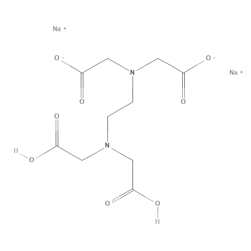 Two-dimensional structural depiction of Disodium EDTA