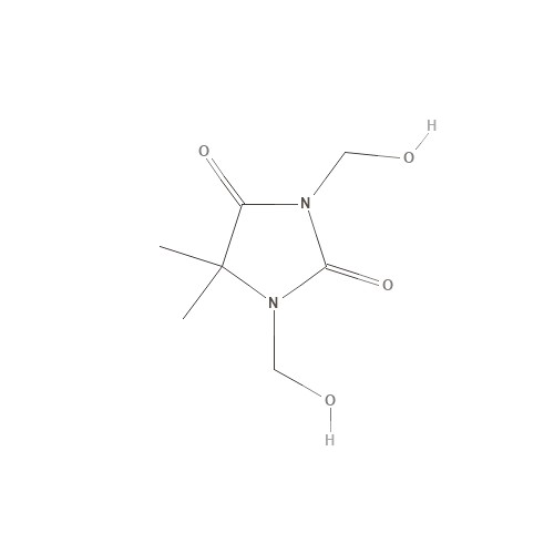 Two-dimensional structural depiction of DMDM Hydantoin