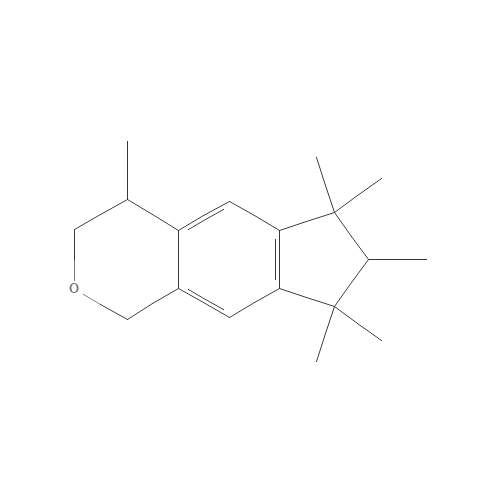Two-dimensional structural depiction of Hexamethylindanopyran