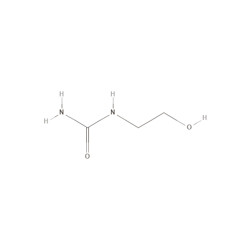 Two-dimensional structural depiction of Hydroxyethyl Urea