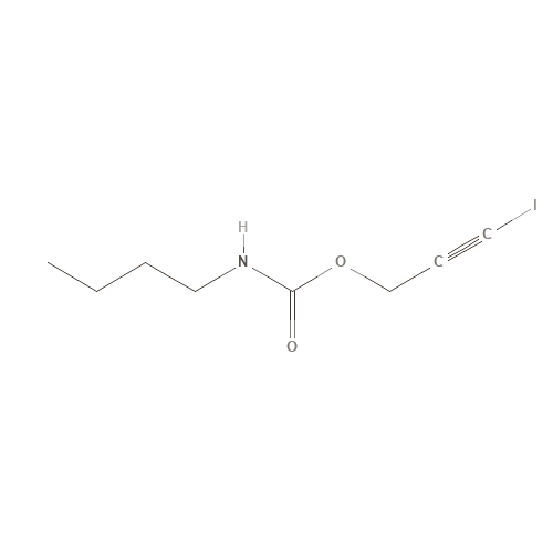 Two-dimensional structural depiction of Iodopropynyl Butylcarbamate