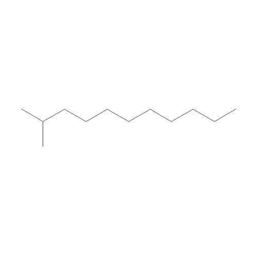 Two-dimensional structural depiction of Isododecane