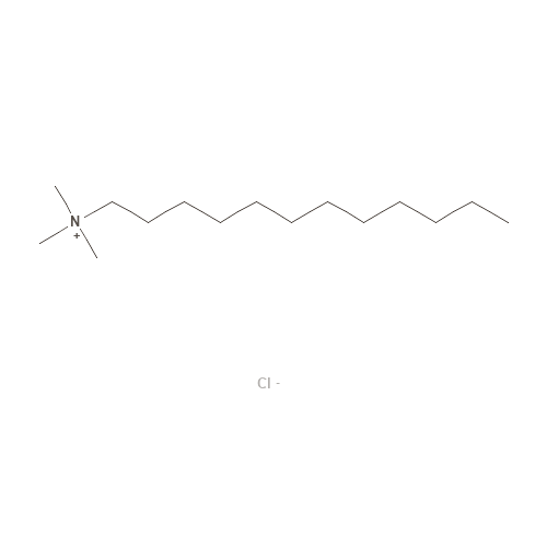 Two-dimensional structural depiction of Laurtrimonium Chloride