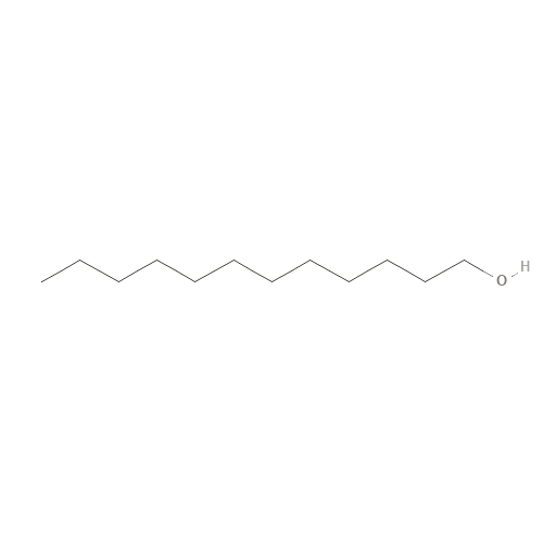Two-dimensional structural depiction of Lauryl Alcohol
