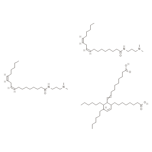 Two-dimensional structural depiction of Linoleamidopropyl Dimethylamine Dimer Dilinoleate