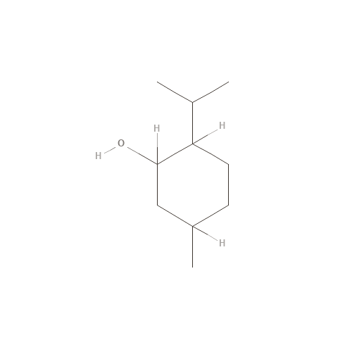 Two-dimensional structural depiction of Menthol