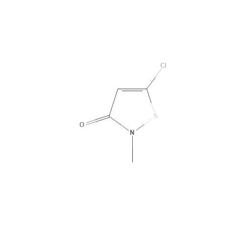 Two-dimensional structural depiction of Methylchloroisothiazolinone