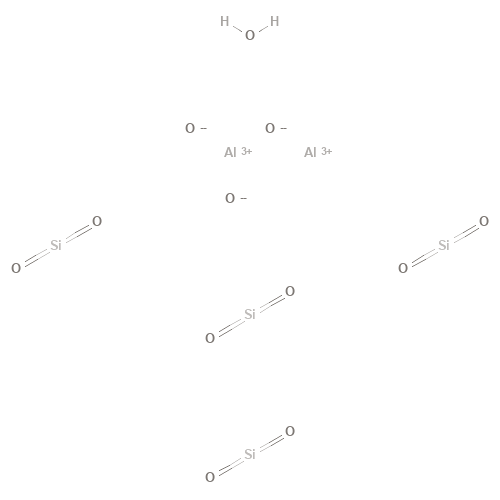 Two-dimensional structural depiction of Montmorillonite