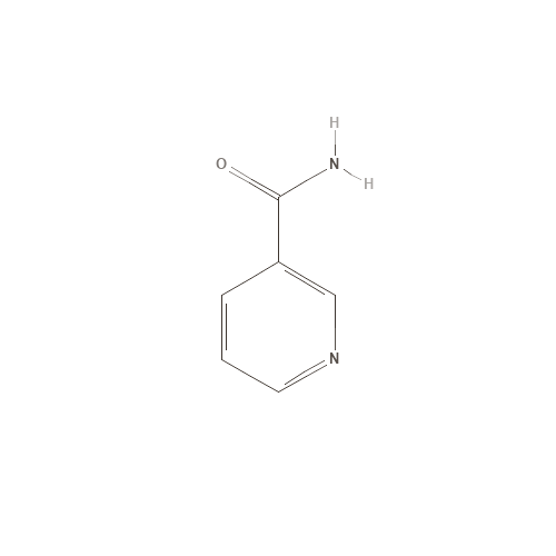 Two-dimensional structural depiction of Niacinamide