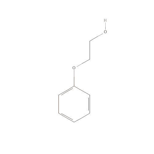 Two-dimensional structural depiction of Phenoxyethanol