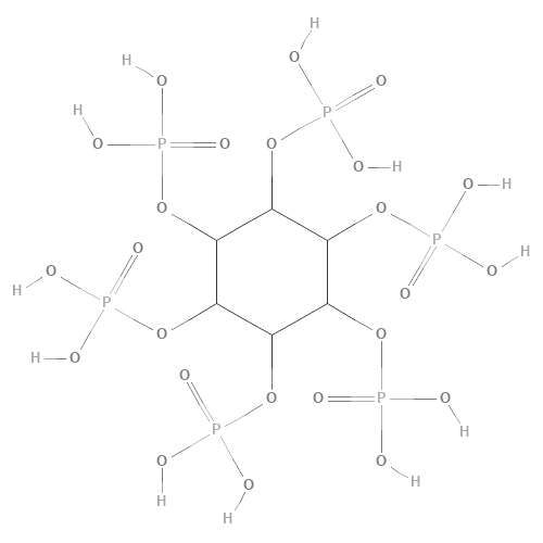 Two-dimensional structural depiction of Phytic Acid