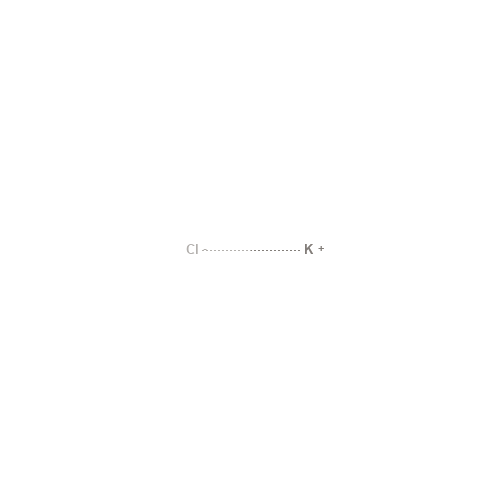 Two-dimensional structural depiction of Potassium Chloride