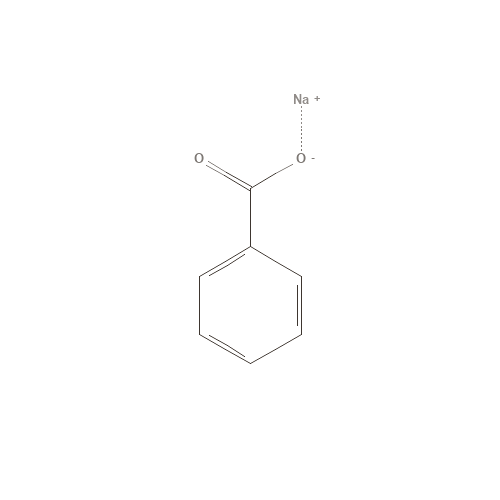 Two-dimensional structural depiction of Sodium Benzoate