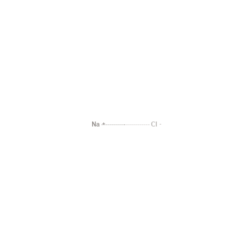 Two-dimensional structural depiction of Sodium Chloride