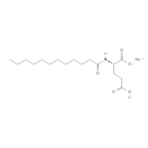 Two-dimensional structural depiction of Sodium Lauroyl Glutamate