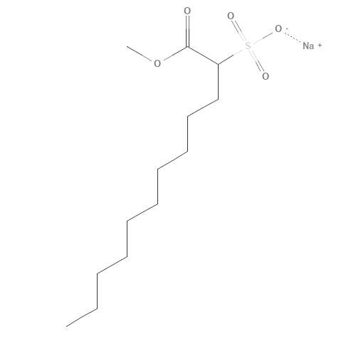 Two-dimensional structural depiction of Sodium Methyl 2-Sulfolaurate