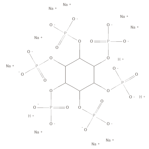 Two-dimensional structural depiction of Sodium Phytate