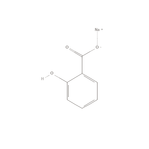 Two-dimensional structural depiction of Sodium Salicylate