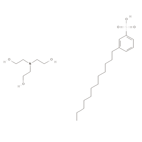 Two-dimensional structural depiction of TEA-Dodecylbenzenesulfonate