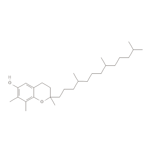 Two-dimensional structural depiction of Tocopherol