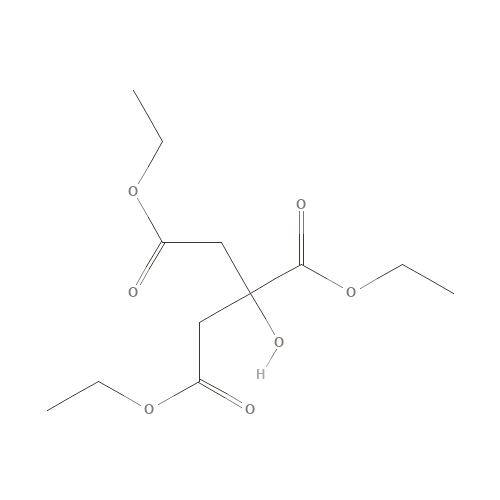 Two-dimensional structural depiction of Triethyl Citrate