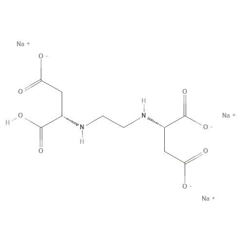 Two-dimensional structural depiction of Trisodium Ethylenediamine Disuccinate