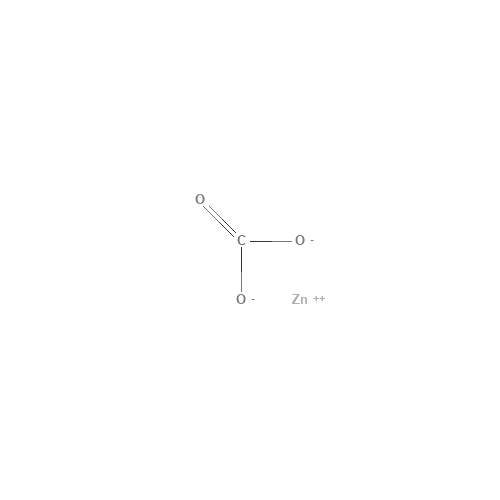 Two-dimensional structural depiction of Zinc Carbonate