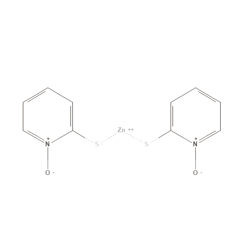 Two-dimensional structural depiction of Zinc Pyrithione